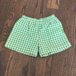 The Beaufort Bonnet Company Green Gingham Shorts st pattys